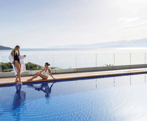 ELOUNDA BEACH SPA OUTDOOR SWIMMING POOL PANORAMIC VIEWS