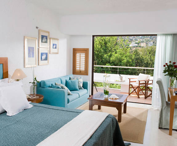 Elounda Bay Palace classic room mountain view bedroom