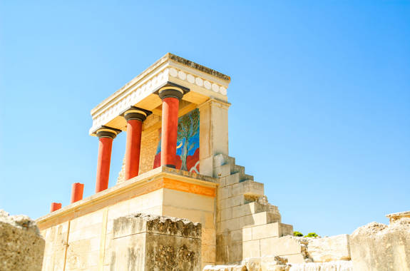 The ruins of Knossos