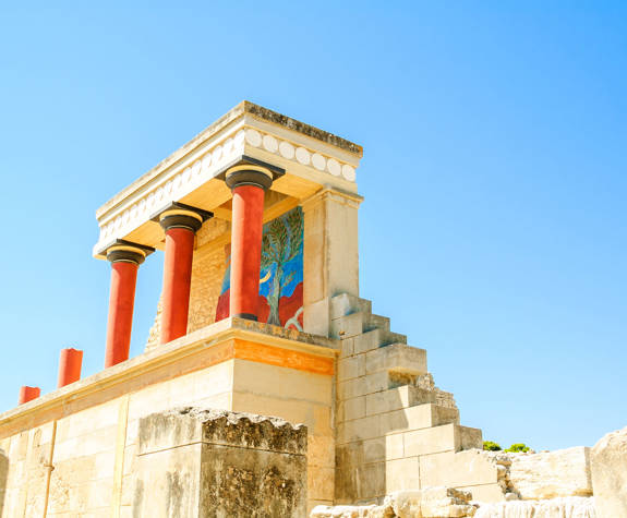 The ruins of Knossos